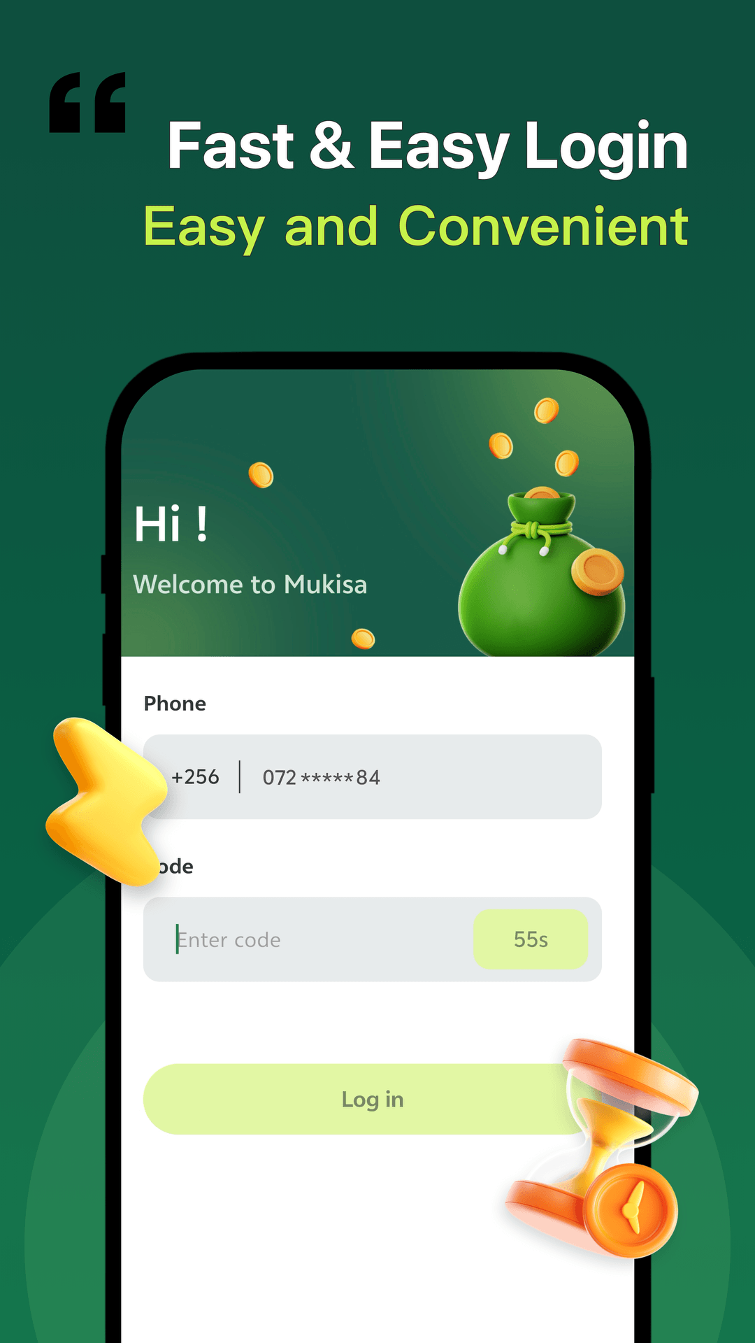 Mukisa account support screen